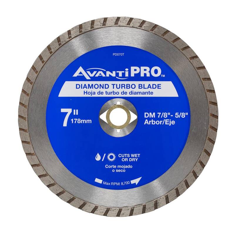Avanti Pro 7 pulgadas Turbo Diamond Blade - HD-T70S8
