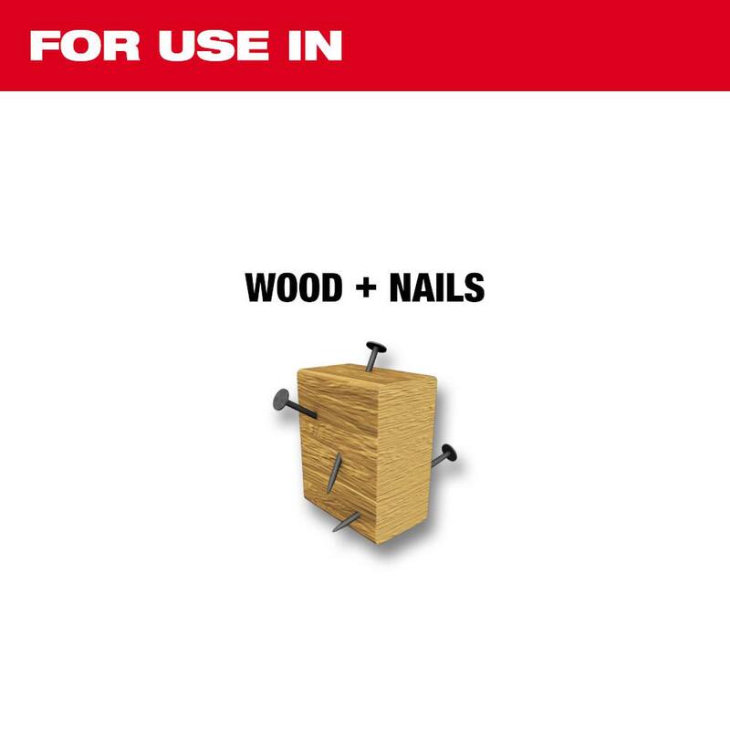 Milwaukee 9 pulgadas 5 TPI AX Hoja de Sierra Alternativa para Cortar Madera con Clavos (paquete de 5) - 48-00-5026S