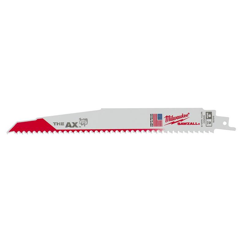 Milwaukee 9 pulgadas 5 TPI AX Hoja de Sierra Alternativa para Cortar Madera con Clavos (paquete de 5) - 48-00-5026S