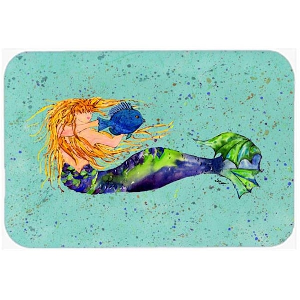 Carolines Treasures Carolines Treasures 8336LCB 15 x 12 in. Mermaid Glass Cutting Board - Large - 8336LCB