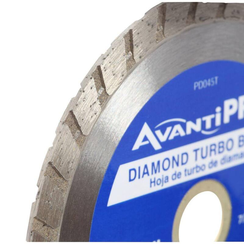 Avanti Pro 4-1/2 pulgadas Turbo Diamond Blade - HD-T45S8