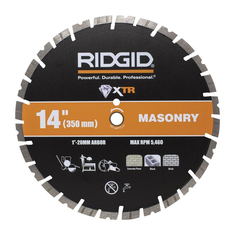 RIDGID 14 pulgadas Hoja de Diamante para Albañilería - HD-MPTS14
