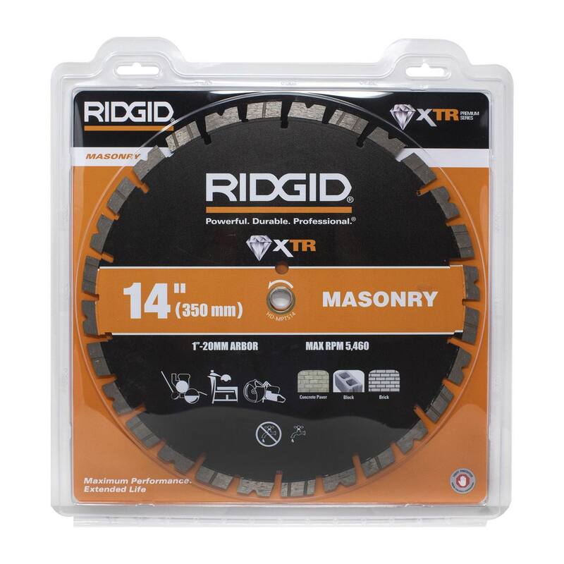 RIDGID 14 pulgadas Hoja de Diamante para Albañilería - HD-MPTS14