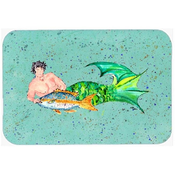 Carolines Treasures Carolines Treasures 8345LCB Merman Glass Cutting Board - Large - 8345LCB