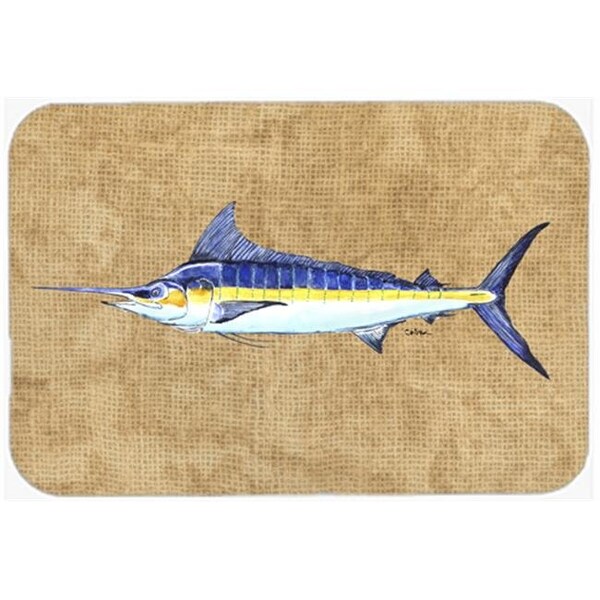 Carolines Treasures Carolines Treasures 8818LCB 15 X 12 In. Blue Marlin Glass Cutting Board Large Size - 8818LCB