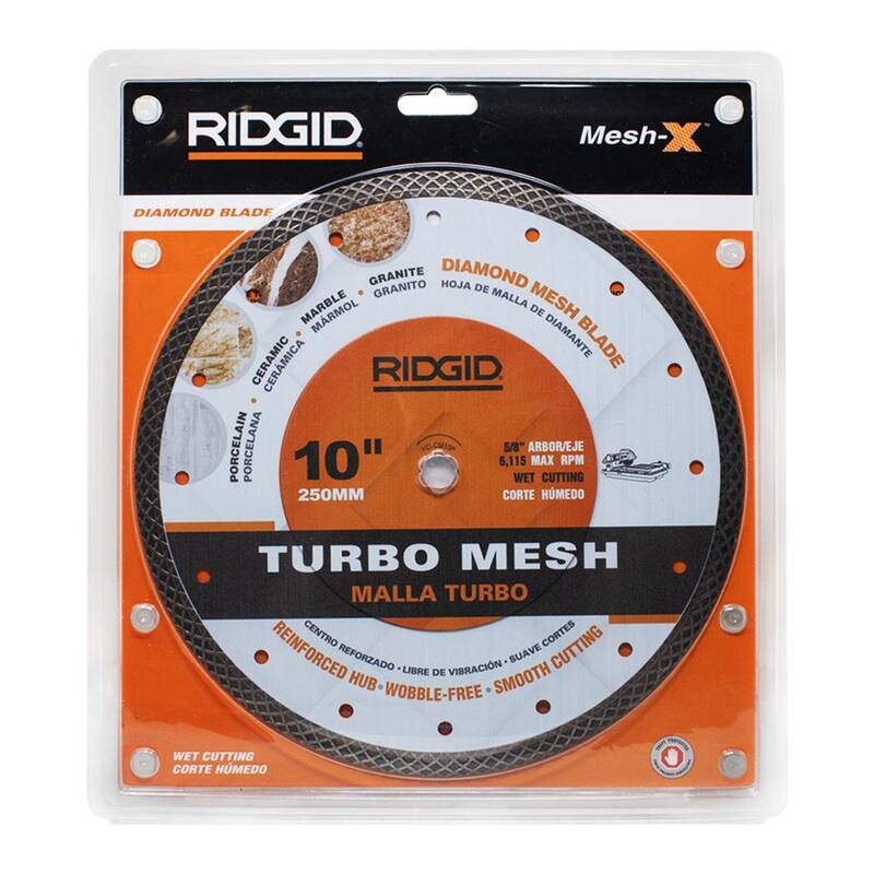 Hoja de diamante de aro continuo de malla de 10 pulgadas RIDGID - HD-CM10P