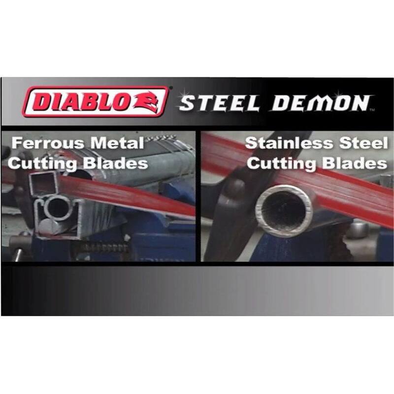 DIABLO 9 pulgadas 8/10 TPI Steel Demon Bi-Metal Hojas de Sierra Recíproca para Corte de Metales Gruesos (Paquete de 5) - DS0908BFD5
