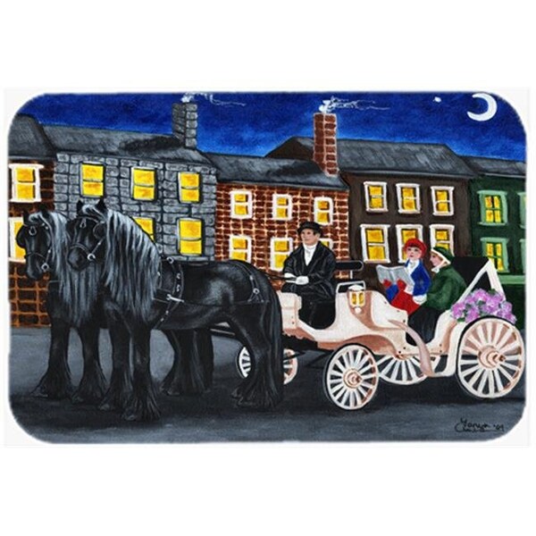 Carolines Treasures Carolines Treasures AMB1409LCB City Carriage Ride Horse Glass Large Cutting Board - AMB1409LCB