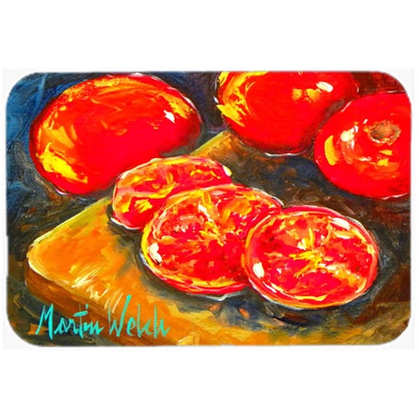 Carolines Treasures 15 x 12 in. Vegetables - Tomatoes Slice It Up Glass Cutting Board - Large - MW1099LCB