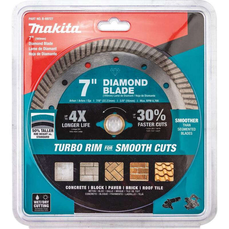 Makita 7 pulgadas Disco de Diamante Turbo Rim para Uso General - B-69727