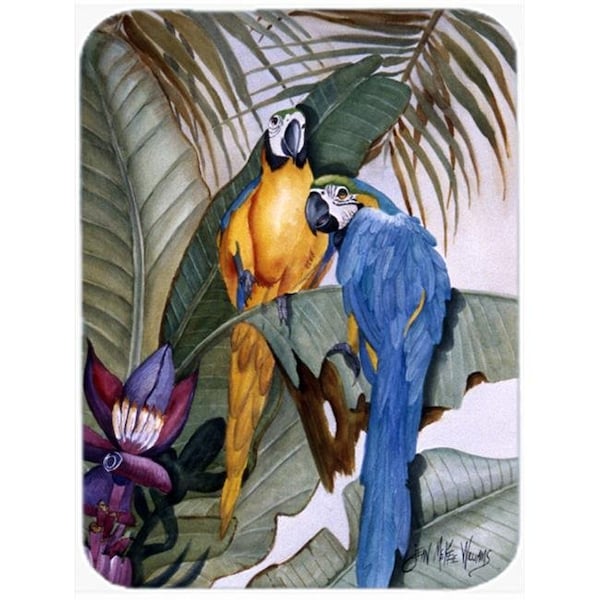 Carolines Treasures Carolines Treasures JMK1195LCB Parrots Glass Cutting Board; Large - JMK1195LCB