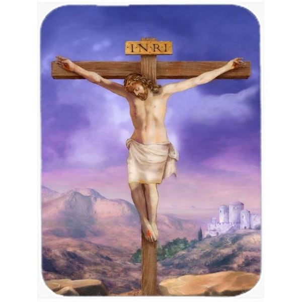 Carolines Treasures Carolines Treasures APH4517LCB Easter Jesus Crucifixion Glass Large Cutting Board - APH4517LCB