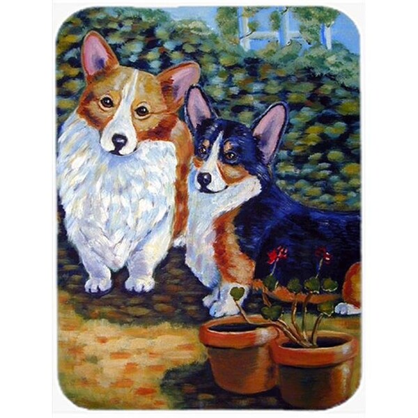 Carolines Treasures Carolines Treasures 7094LCB Corgi Glass Cutting Board - Large; 15 x 12 in. - 7094LCB