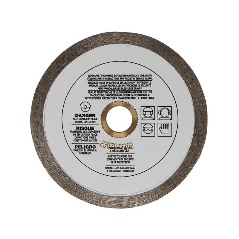 Hoja de sierra circular de diamante de 4 pulgadas con borde continuo - CTD40S8 de KING DIAMOND
