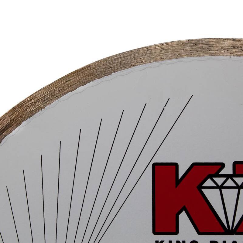 Hoja de sierra circular de diamante de 4 pulgadas con borde continuo - CTD40S8 de KING DIAMOND