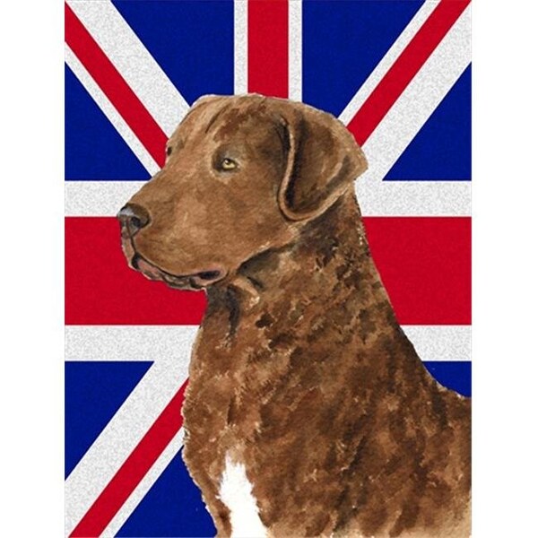 Carolines Treasures Carolines Treasures rdr3031LCB Chihuahua Cooper With English Union Jack British Flag Glass Cutting Board - Large - RDR3031LCB