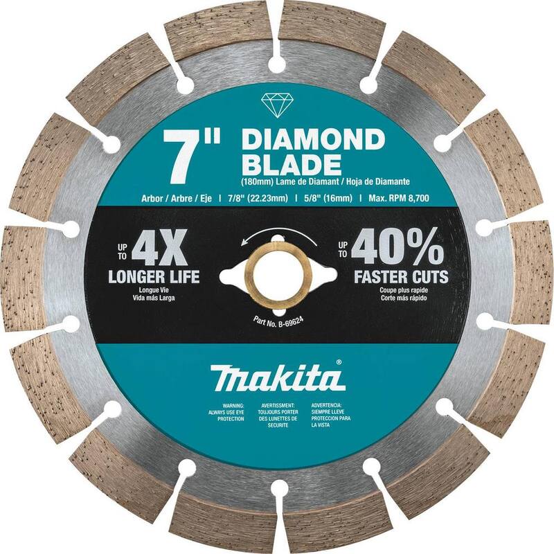 Disco de Diamante de Borde Segmentado de 7 pulgadas para Uso General - B-69624