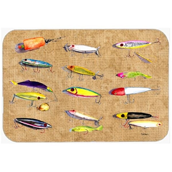Carolines Treasures Carolines Treasures 8796LCB 15 X 12 In. Fishing Lures Glass Cutting Board Large Size - 8796LCB