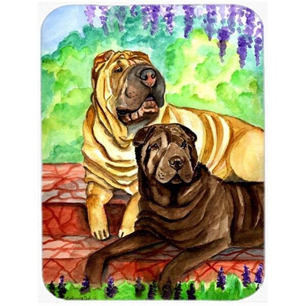 Carolines Treasures Carolines Treasures 7070LCB 15 x 12 in. Shar Pei Patio Peis Glass Cutting Board - Large - 7070LCB