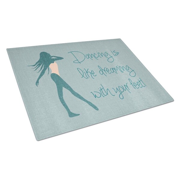 Carolines Treasures Dancing is Like Dreaming No.2 Glass Cutting Board Large - BB5380LCB