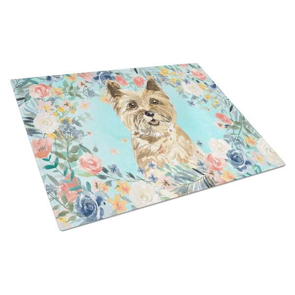 Carolines Treasures Cairn Terrier Glass Cutting Board Large - CK3430LCB