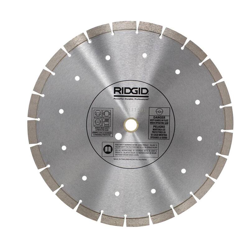 Hoja de diamante de borde alto segmentado de 14 pulgadas RIDGID - HD-MP14G