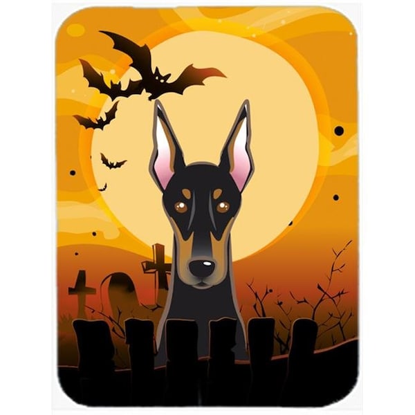 Carolines Treasures Carolines Treasures BB1803LCB Halloween Doberman Glass Cutting Board; Large - BB1803LCB