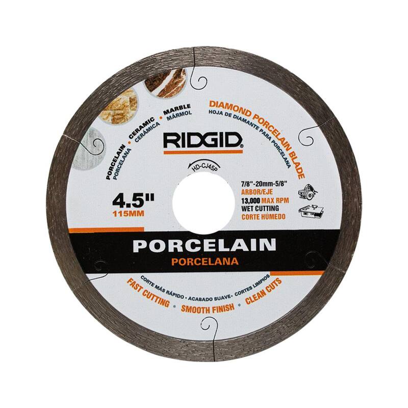 RIDGID 4.5 in. Disco de Diamante para Porcelanato de Rin Continuo - HD-CJ45P
