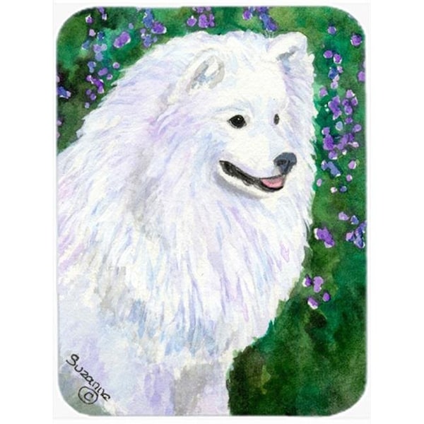 Carolines Treasures Carolines Treasures SS8965LCB American Eskimo Glass Cutting Board; Large - SS8965LCB
