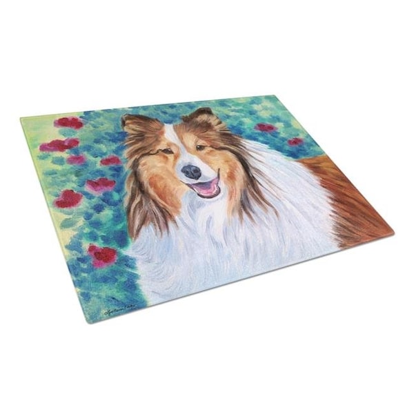 Carolines Treasures Carolines Treasures 7424LCB Sheltie Glass Cutting Board - Large - 7424LCB
