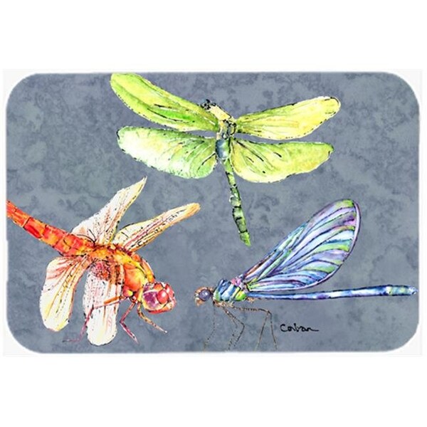 Carolines Treasures Carolines Treasures 8878LCB Dragonfly Times Three; Glass Cutting Board - Large - 8878LCB
