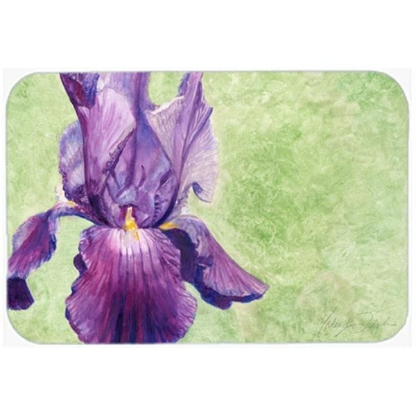 Carolines Treasures Carolines Treasures TMTR0234LCB Purple Iris by Malenda Trick Glass Large Cutting Board - TMTR0234LCB