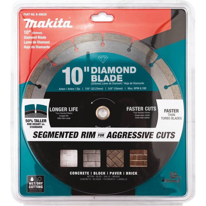 Disco de Diamante de Borde Segmentado de 10 pulgadas para Uso General - B-69630