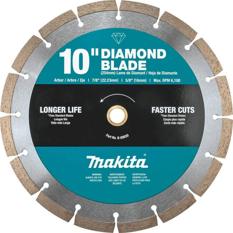 Disco de Diamante de Borde Segmentado de 10 pulgadas para Uso General - B-69630