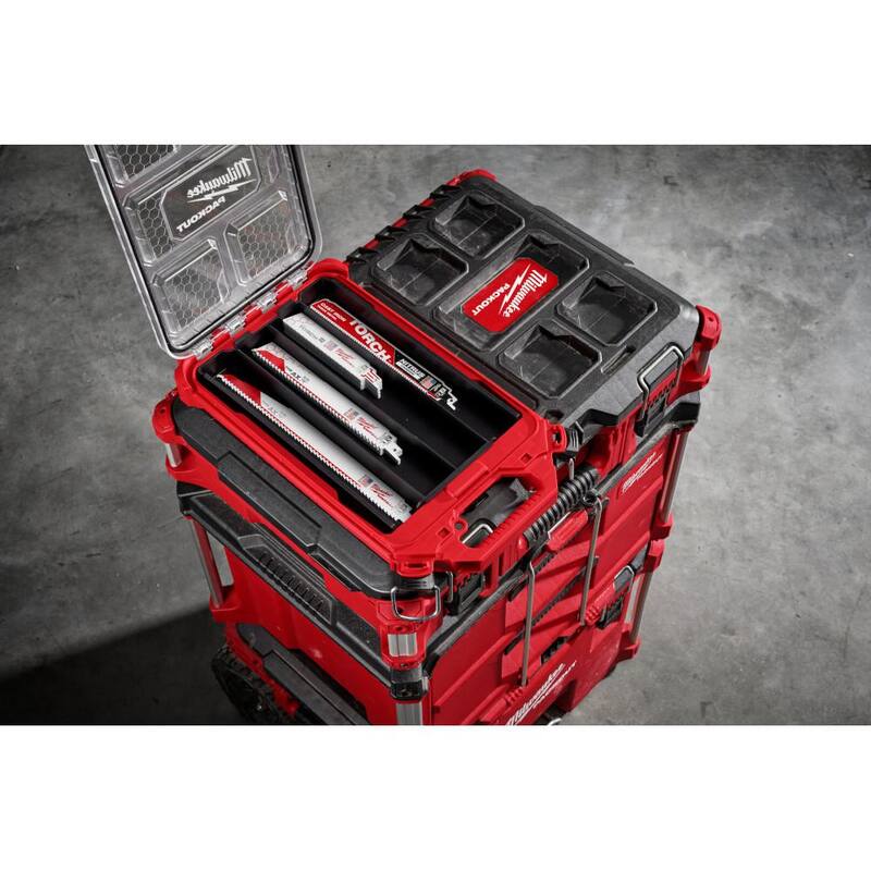 Milwaukee SAWZALL 9 in. 8 TPI Metal Cutting NITRUS Torch Reciprocating Saw Blade Set PACKOUT Kit (22-Pack) - 49-22-5640

Kit de cuchillas de sierra alternativa Milwaukee SAWZALL 9 in. 8 TPI Metal Cutting NITRUS Torch PACKOUT (juego de 22 piezas) - 49-22-5640