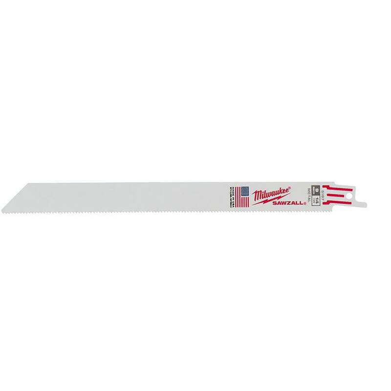 Hoja de sierra alternativa para corte de metal mediano de 9 pulgadas y 14 TPI Milwaukee (paquete de 5) - 48-00-5187