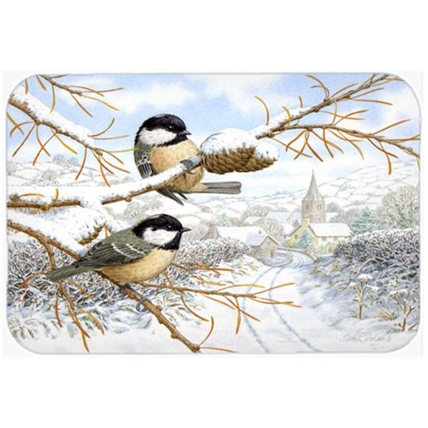Carolines Treasures Carolines Treasures ASA2192LCB Coal Tits Glass Large Cutting Board - ASA2192LCB