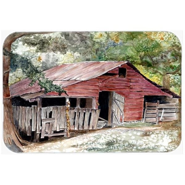 Carolines Treasures Carolines Treasures 8740LCB 15 x 12 in. Old Barn Glass Cutting Board; Large - 8740LCB