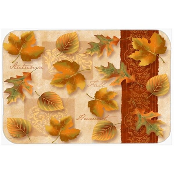 Carolines Treasures Carolines Treasures PTW2001LCB Fall Autumn Leaves Glass Cutting Board; Large - PTW2001LCB