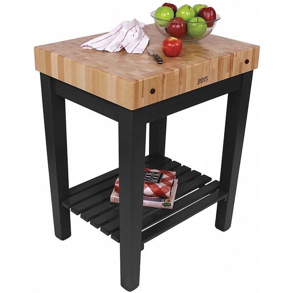 John Boos & Co Chefs Block, Shelf, Black, 30"x24"x4" - CU-CB3024S-BK