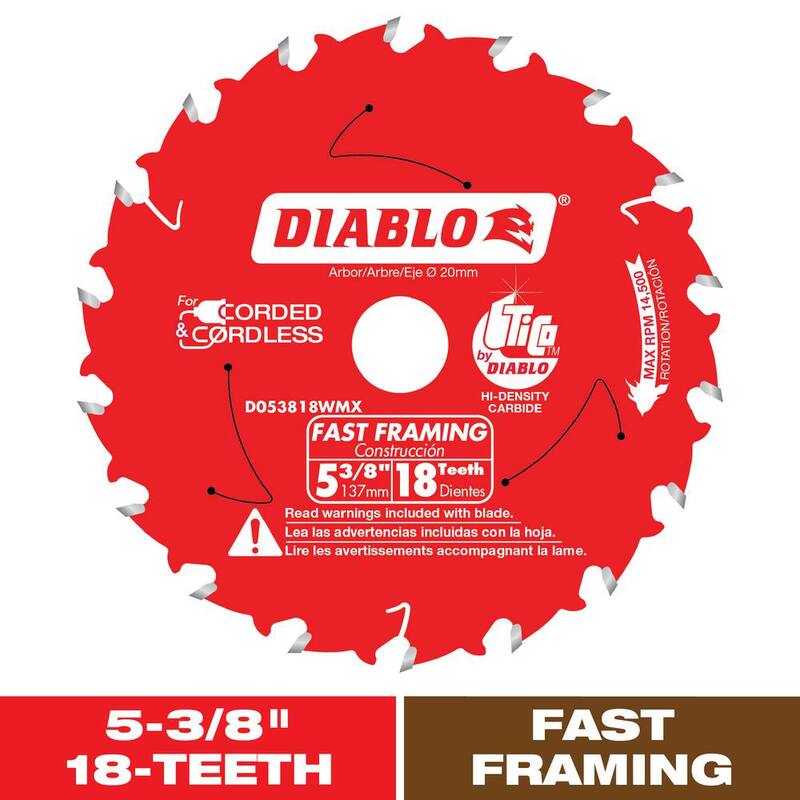 Si producto es para una sierra circular de carpintería que se llama DIABLO 5-3/8 pulgadas x 18 dientes - D053818WMX.