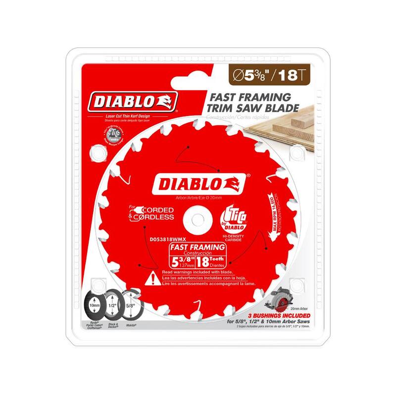 Si producto es para una sierra circular de carpintería que se llama DIABLO 5-3/8 pulgadas x 18 dientes - D053818WMX.