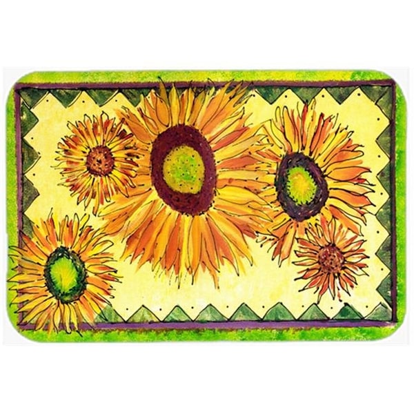 Carolines Treasures Carolines Treasures 8060LCB 15 x 12 in. Flower Sunflower Glass Cutting Board; Large - 8060LCB