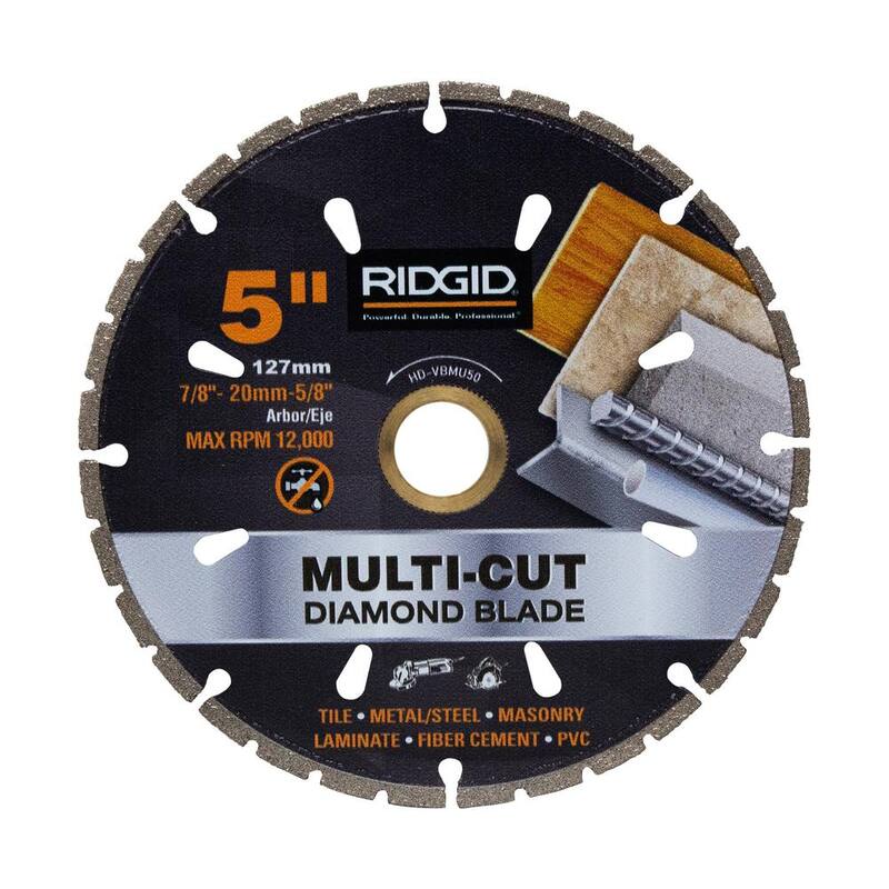RIDGID 5 pulgadas. Hoja de corte múltiple de diamante - HD-VBMU50
