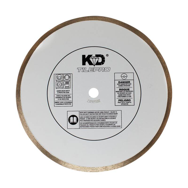 Cuchilla circular de sierra para azulejos de diamante de 10 pulgadas - C10S7