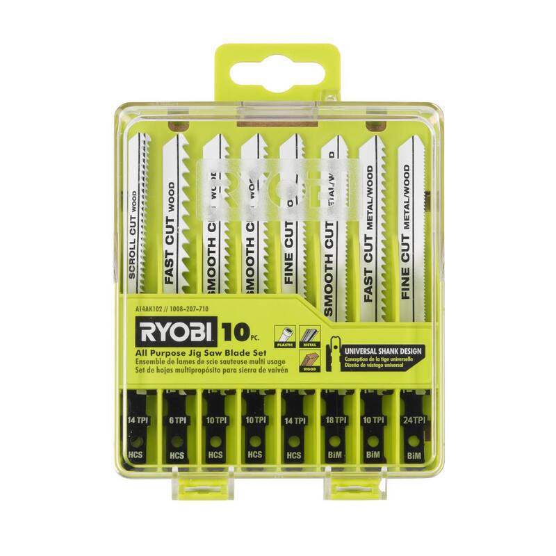 Set de hojas de sierra caladora multiusos para RYOBI (10 piezas) - A14AK102
