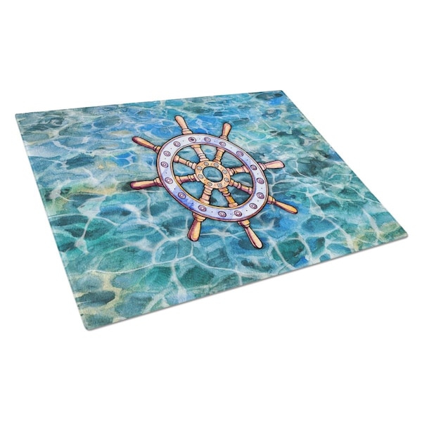 Carolines Treasures Steering Wheel Helm Glass Cutting Board Large - BB5349LCB