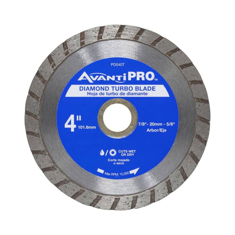 Hoja de Diamante Turbo de 4 pulgadas Avanti Pro - HD-T40S8