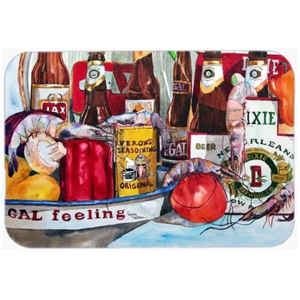 Carolines Treasures Carolines Treasures 1010LCB Verons And New Orleans Beers Glass Cutting Board; Large - 1010LCB