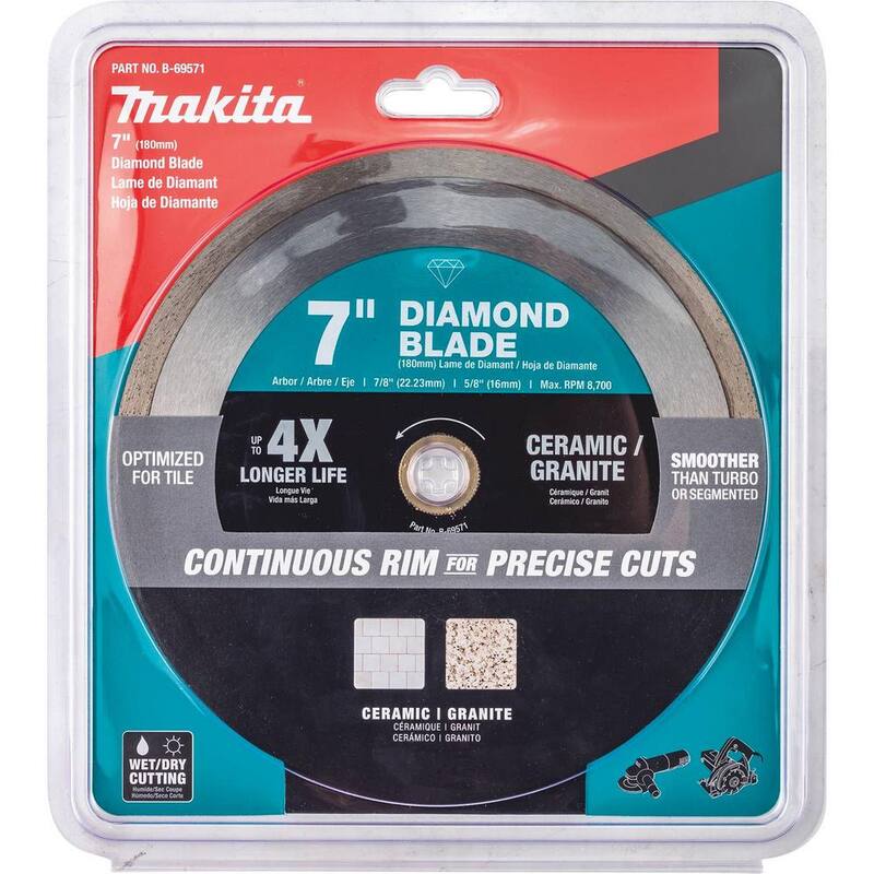 Disco de Diamante de Borde Continuo de 7 pulgadas para Uso General - B-69571
